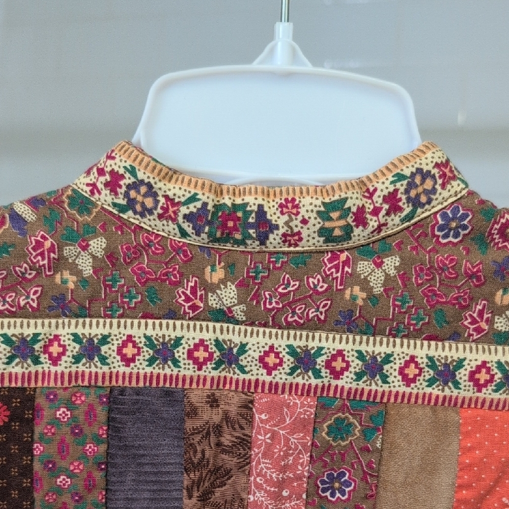 Floral Patchwork Vest - Multicolor - image 5